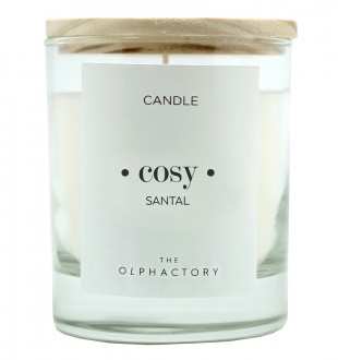 Свеча ароматическая the olphactory, cosy, santal, 40 ч 