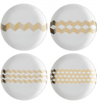 Набор блюдец signature, chevron, D16 см, 4 шт. 