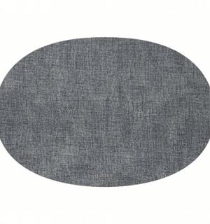 Салфетка подстановочная овальная двухсторонняя fabric, синяя 