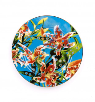Тарелка Flower with Holes Gold Border 