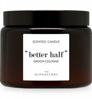 Свеча ароматическая the olphactory, better half, groom cologne, 60 ч 