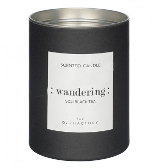 Свеча ароматическая the olphactory, wandering black, goji black tea (новая), 40 ч 