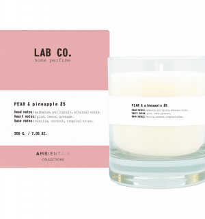 Свеча ароматическая lab co, pear&pineapple, 40 ч 