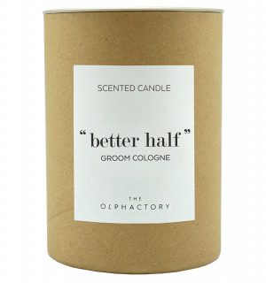 Свеча ароматическая the olphactory, better half, groom cologne, 40 ч 