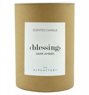 Свеча ароматическая the olphactory, blessing, dark amber, 40 ч 