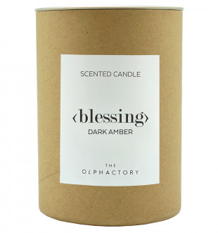 Свеча ароматическая the olphactory, blessing, dark amber, 40 ч 