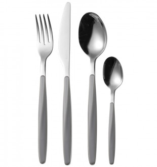 Набор из 24 столовых приборов cutlery my fusion, серые 