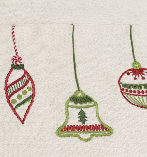 Дорожка с вышивкой christmas decorations из коллекции new year essential, 45х150 см 