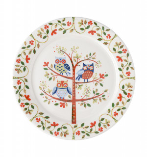 Тарелка owl из коллекции birds of paradise, D18 см 