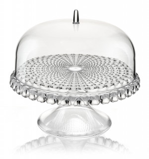Блюдо для торта с крышкой tiffany, D30 см, прозрачное 