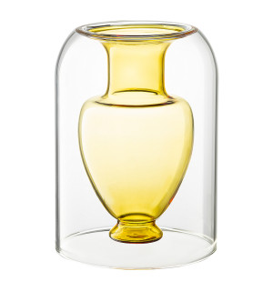 Ваза muse, 16 см, янтарная 