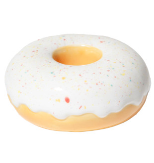 Подсвечник fast food, donut, D7 см, белый 