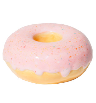 Подсвечник fast food, donut, D7 см, розовый 