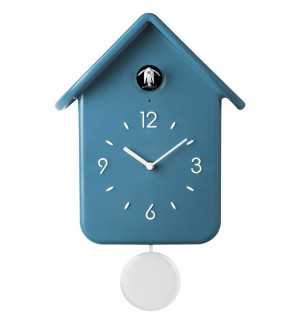 Часы с кукушкой qq, синие 